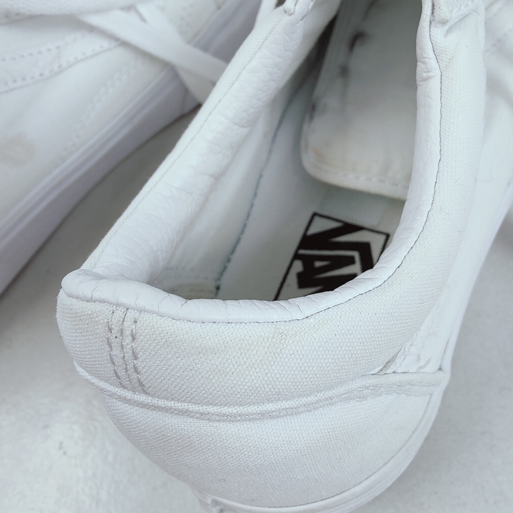 Vans Women's White Sneakers - Picture 9 of 13